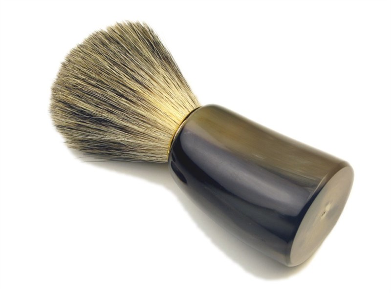 Super Badger Bristle & Horn Shaving Brush Super Badger Bristle & Horn Shaving Brush