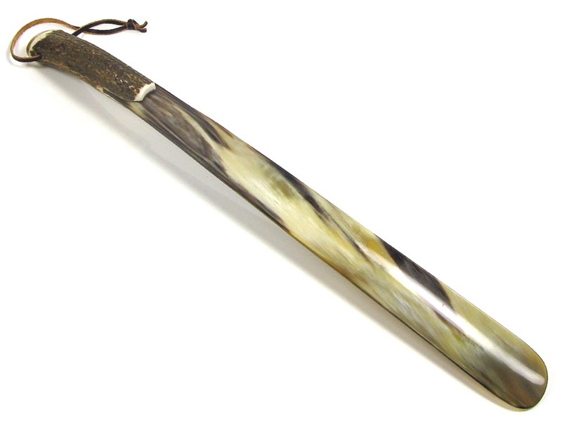 22" Extra Long Stag Antler Handle Shoehorn