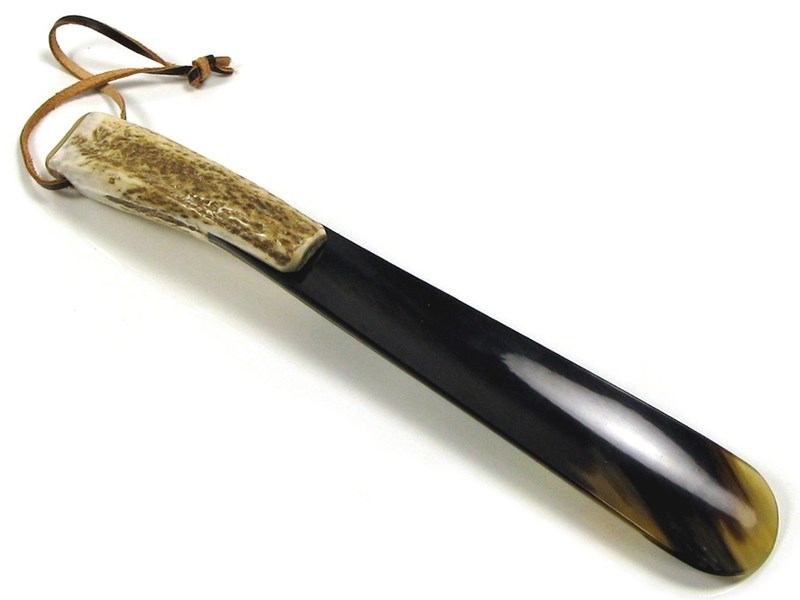 9" Stag Antler Handle Shoehorn