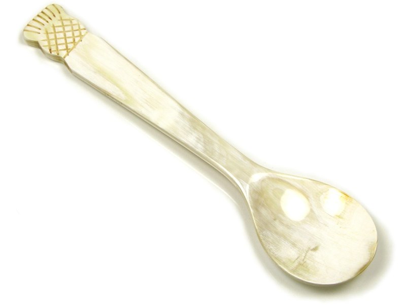 Porridge Spoon - Thistle End | Horn Childs Spoon