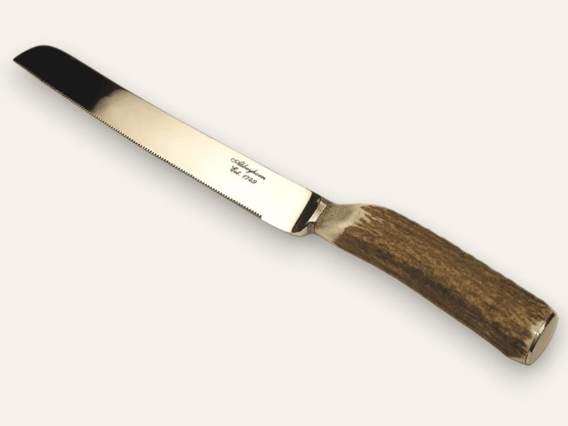 Stag Antler Handle Bread Knife