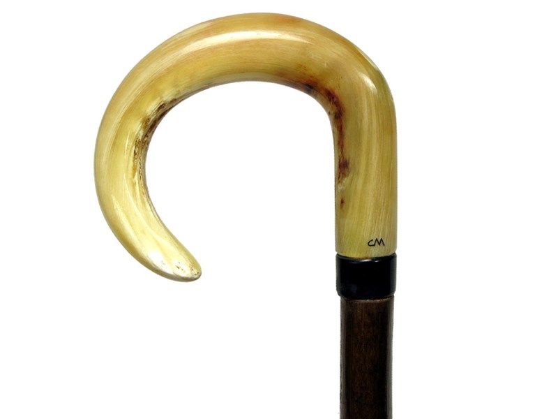 Rounded Crook Ramshorn Walking Stick Rounded Crook Ramshorn Walking Stick