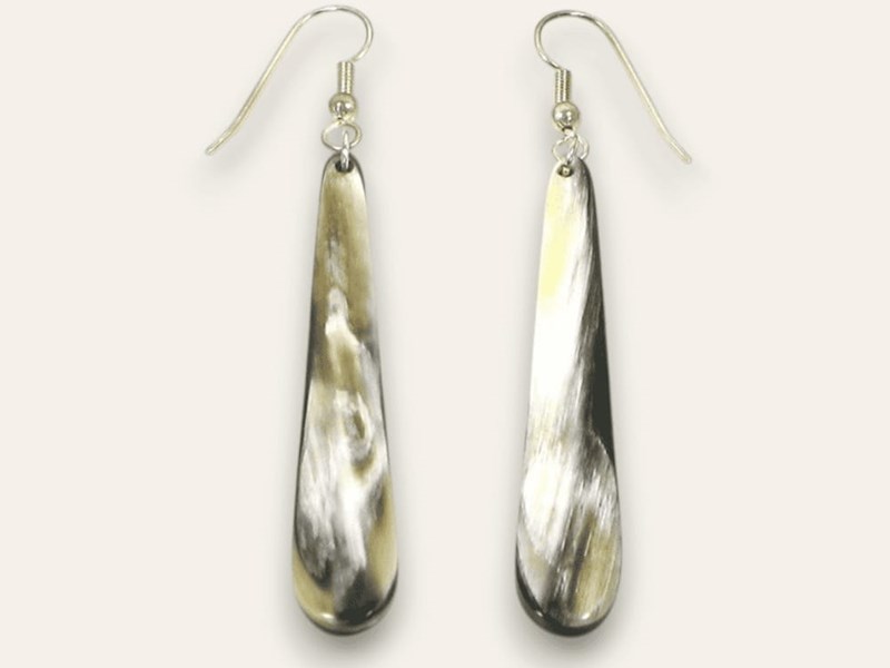 Tear Drop Horn Earrings Tear Drop Horn Earrings