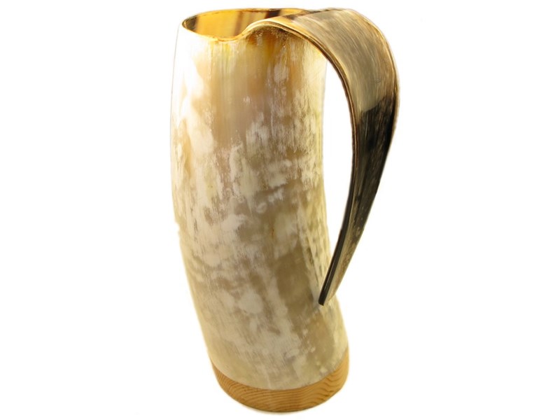 Cow Horn Viking Mug - Polished - 1 Pint