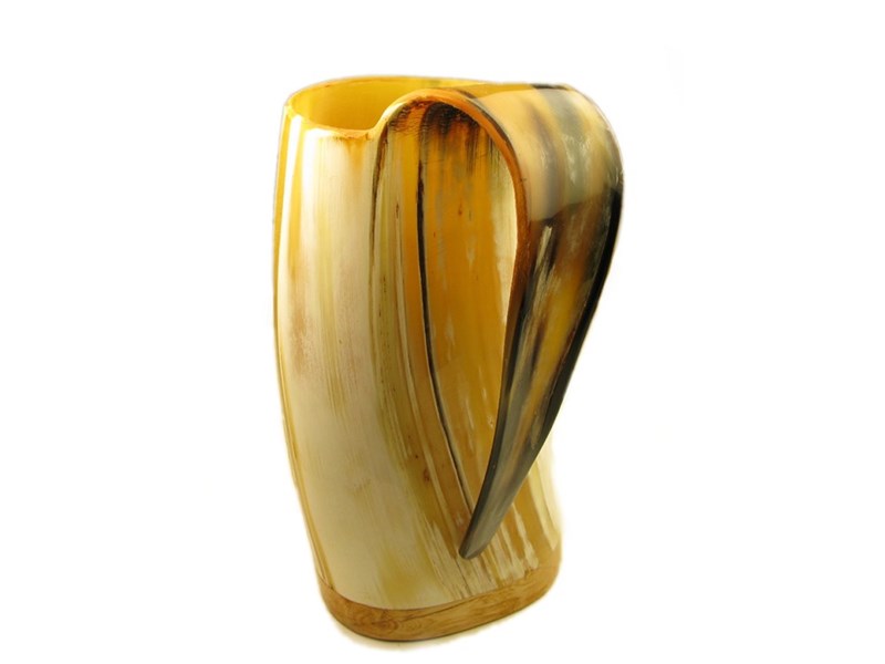 Cow Horn Viking Mug - Polished - 1/2 Pint Cow Horn Viking Mug - Polished - 1/2 Pint