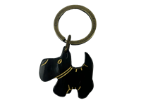 Keyring - Oxhorn - Scottie Dog
