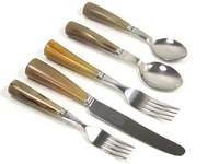 Dinner Set - Cow Horn - 5 Piece
