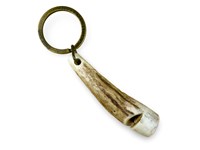 Keyring - Stag Antler - Two Tone Whistle