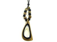 Droplet Shaped Horn Pendant