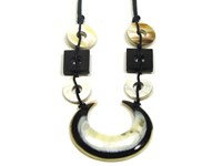 Moon Shaped Horn Pendant