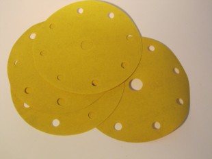 150mm Velours Discs 9 Extraction Holes Aluminium Oxide