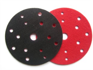 Velours / Velcro backing pad protector disc. 15 holes 150mm.
