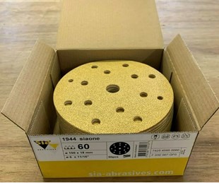 SiA 1944 150mm velcro backed 15 hole sanding discs