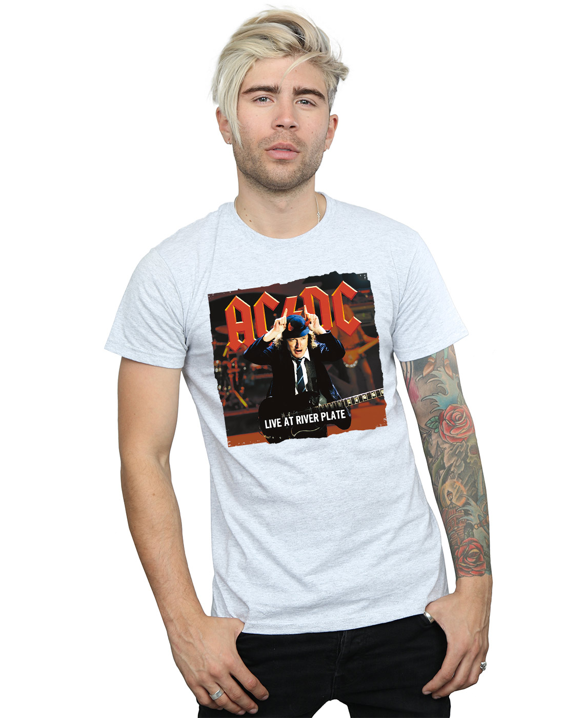 AC//DC Boys Live at River Plate Columbia Records Sweatshirt