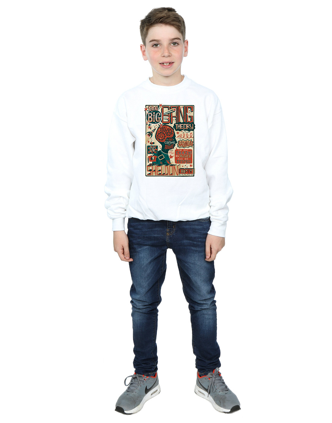 Big Bang Theory Boys Infographic Poster Sweatshirt