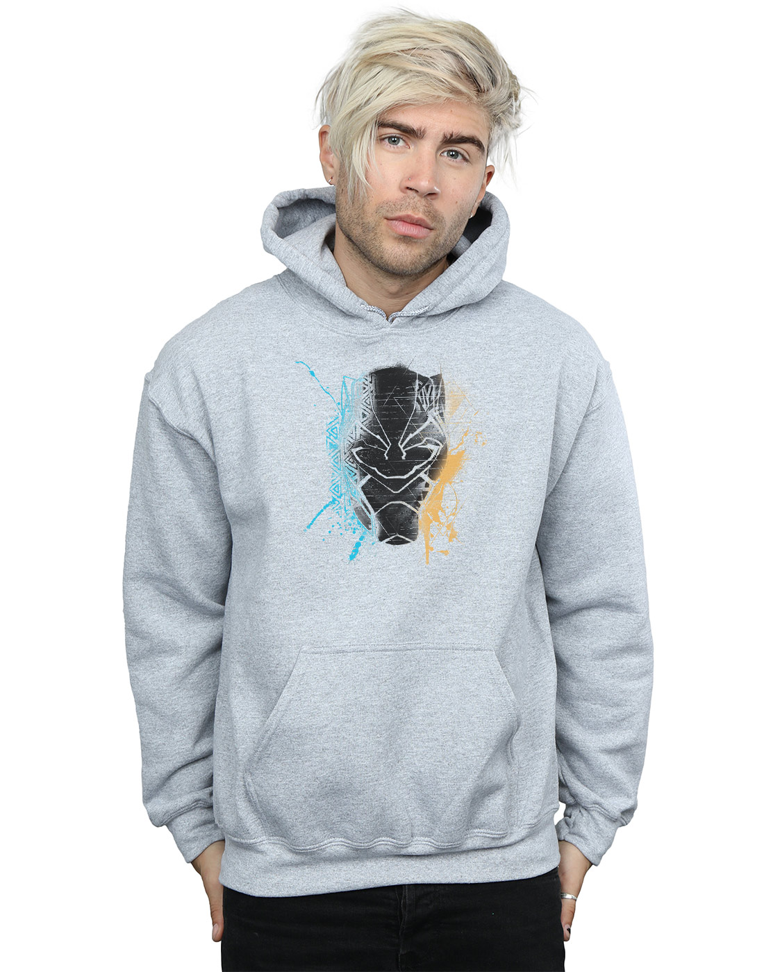 Marvel Herren schwarz schwarz schwarz Panther Splash Kapuzenpullover 3d159f Marvel Herren schwarz schwarz schwarz Panther Splash Kapuzenpullover 3d159f