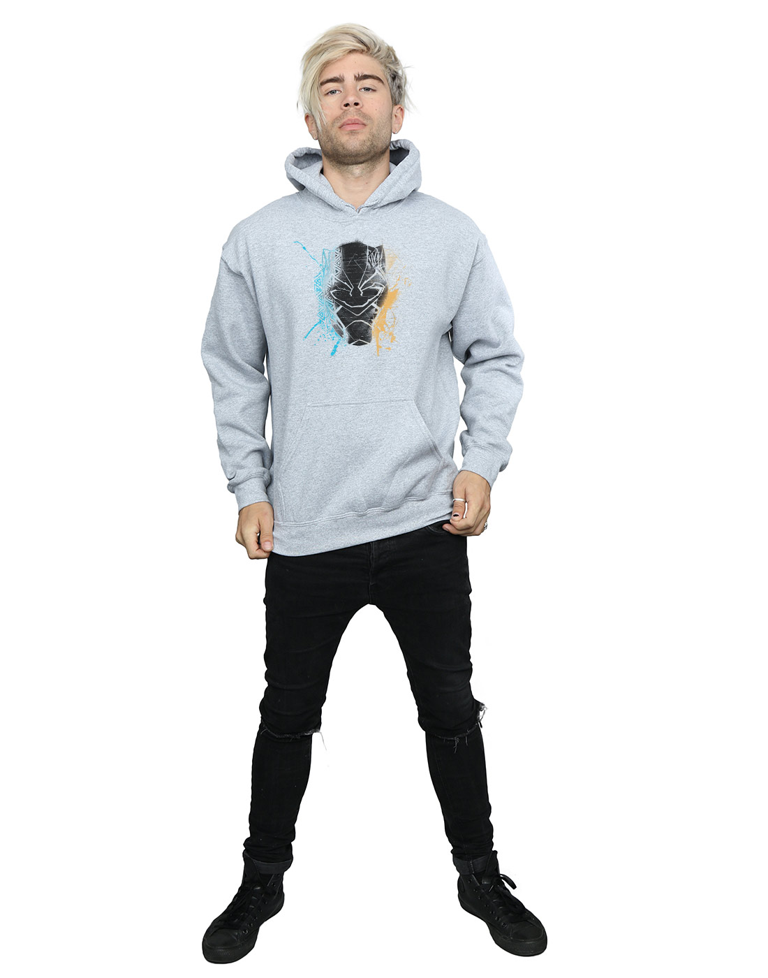 Marvel Herren schwarz schwarz schwarz Panther Splash Kapuzenpullover 3d159f Marvel Herren schwarz schwarz schwarz Panther Splash Kapuzenpullover 3d159f