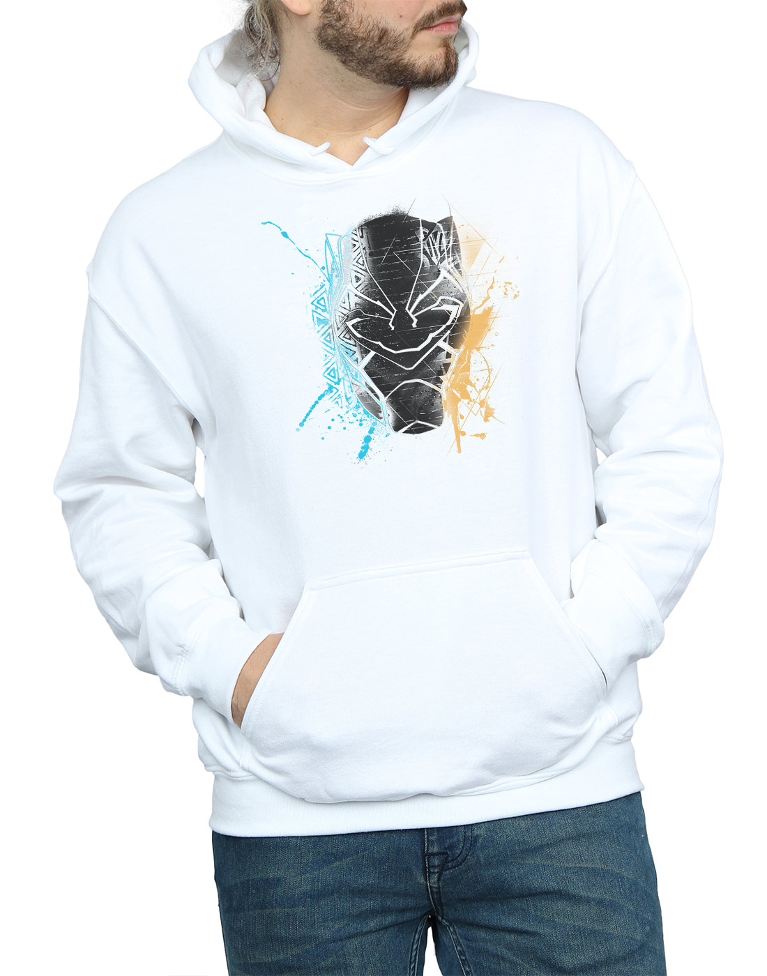 Marvel Herren schwarz schwarz schwarz Panther Splash Kapuzenpullover 3d159f Marvel Herren schwarz schwarz schwarz Panther Splash Kapuzenpullover 3d159f