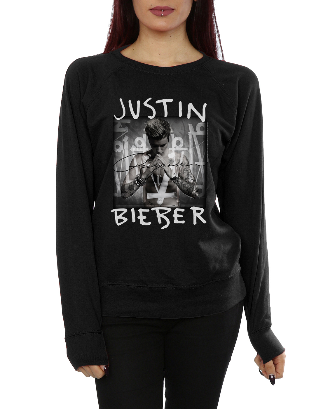 Album Cover Purpose Bieber Donna Felpa Justin zPUB7