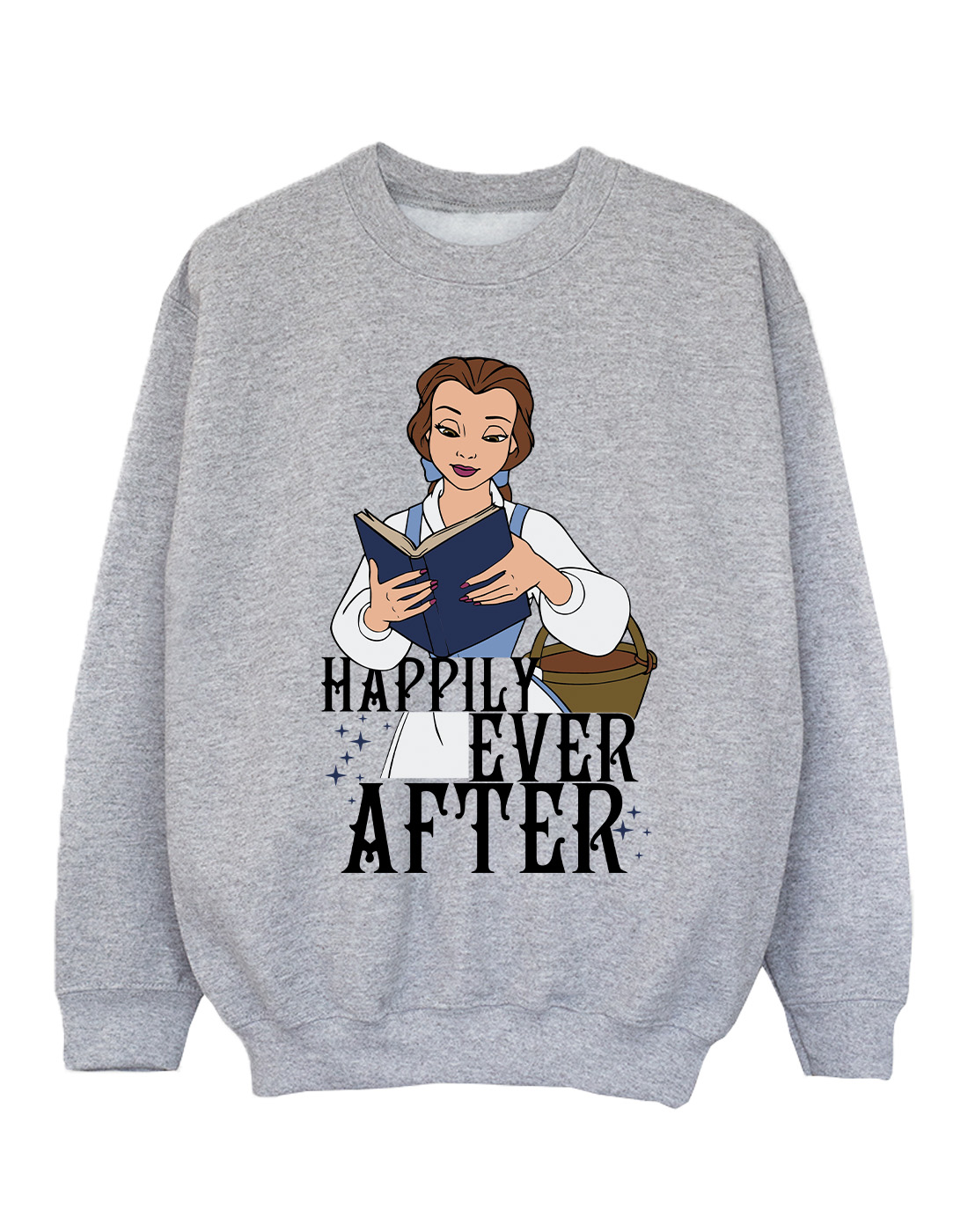 Disney Niñas Beauty And The Beast Happily Ever After Reading Sudadera Sin - Imagen 7 de 7