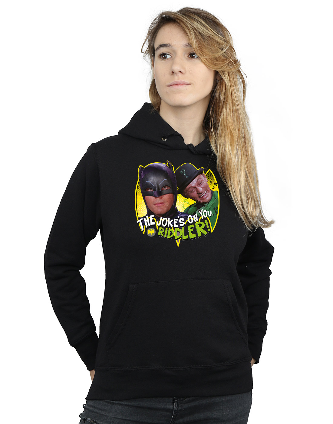 Comics Tv Cappuccio Donna Dc Felpa Batman Riddler Con Joke Series tvwHqdFC
