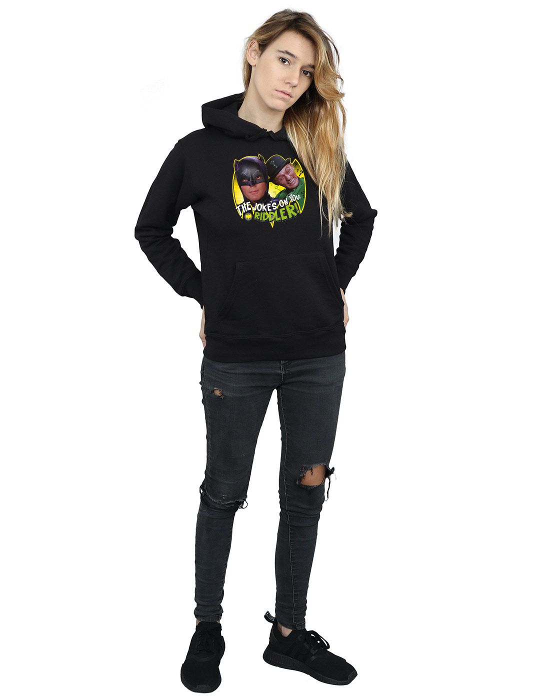 Comics Tv Cappuccio Donna Dc Felpa Batman Riddler Con Joke Series tvwHqdFC