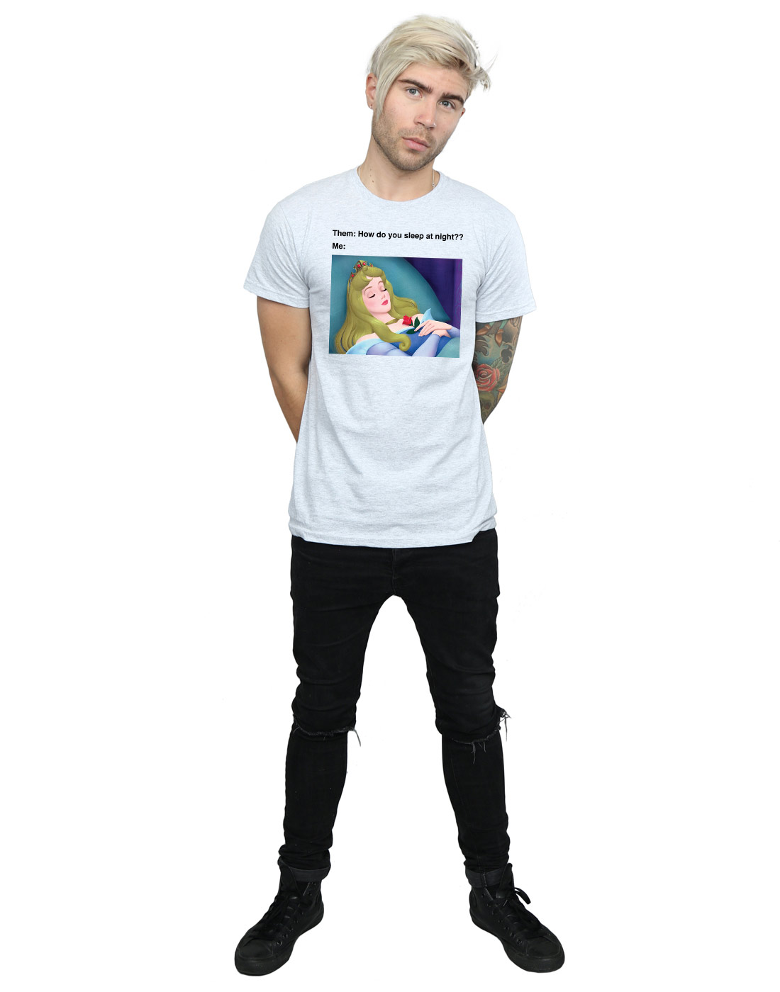 Disney Herren Sleeping Beauty Meme T-Shirt - Bild 13 von 17