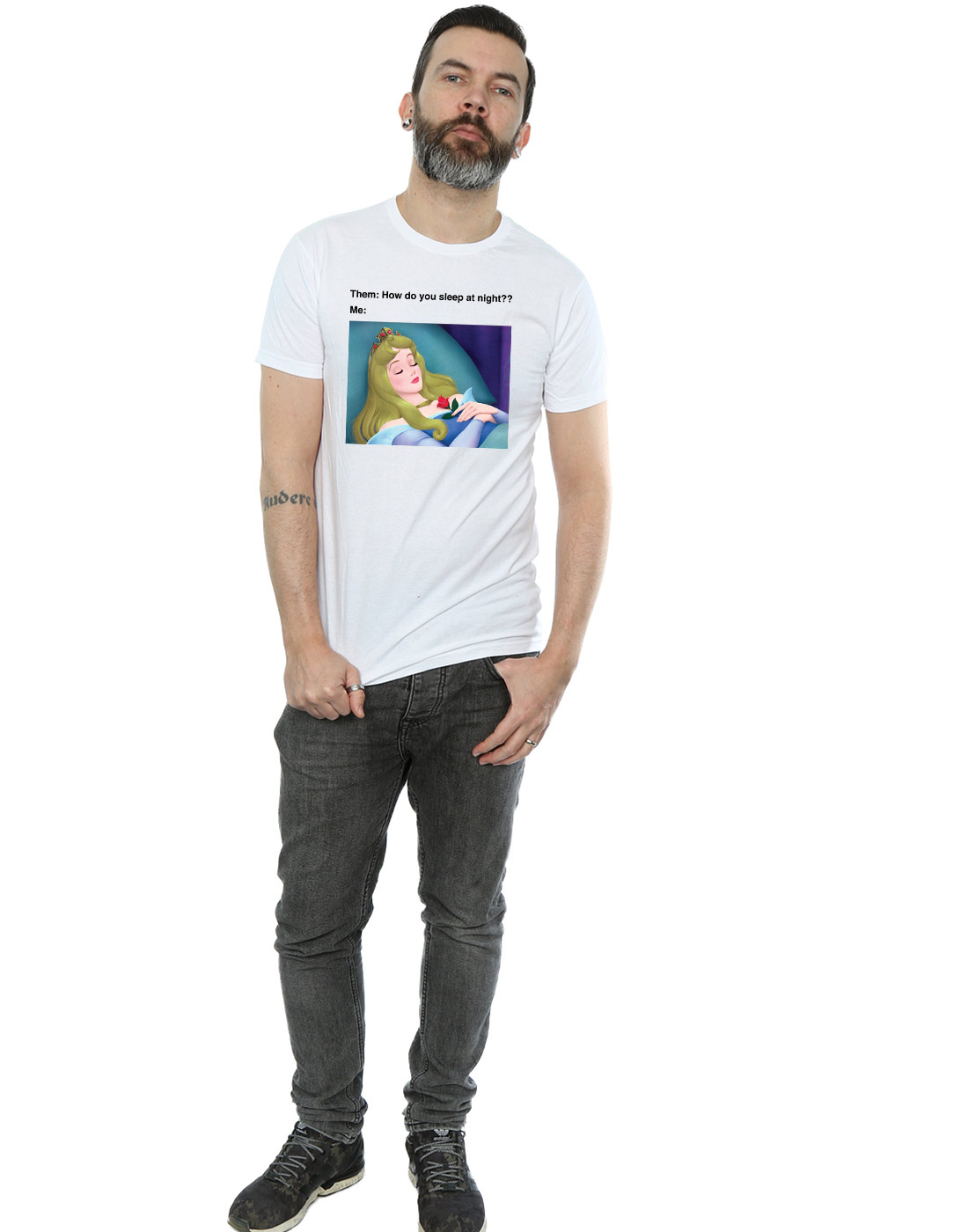 Disney Herren Sleeping Beauty Meme T-Shirt - Bild 17 von 17