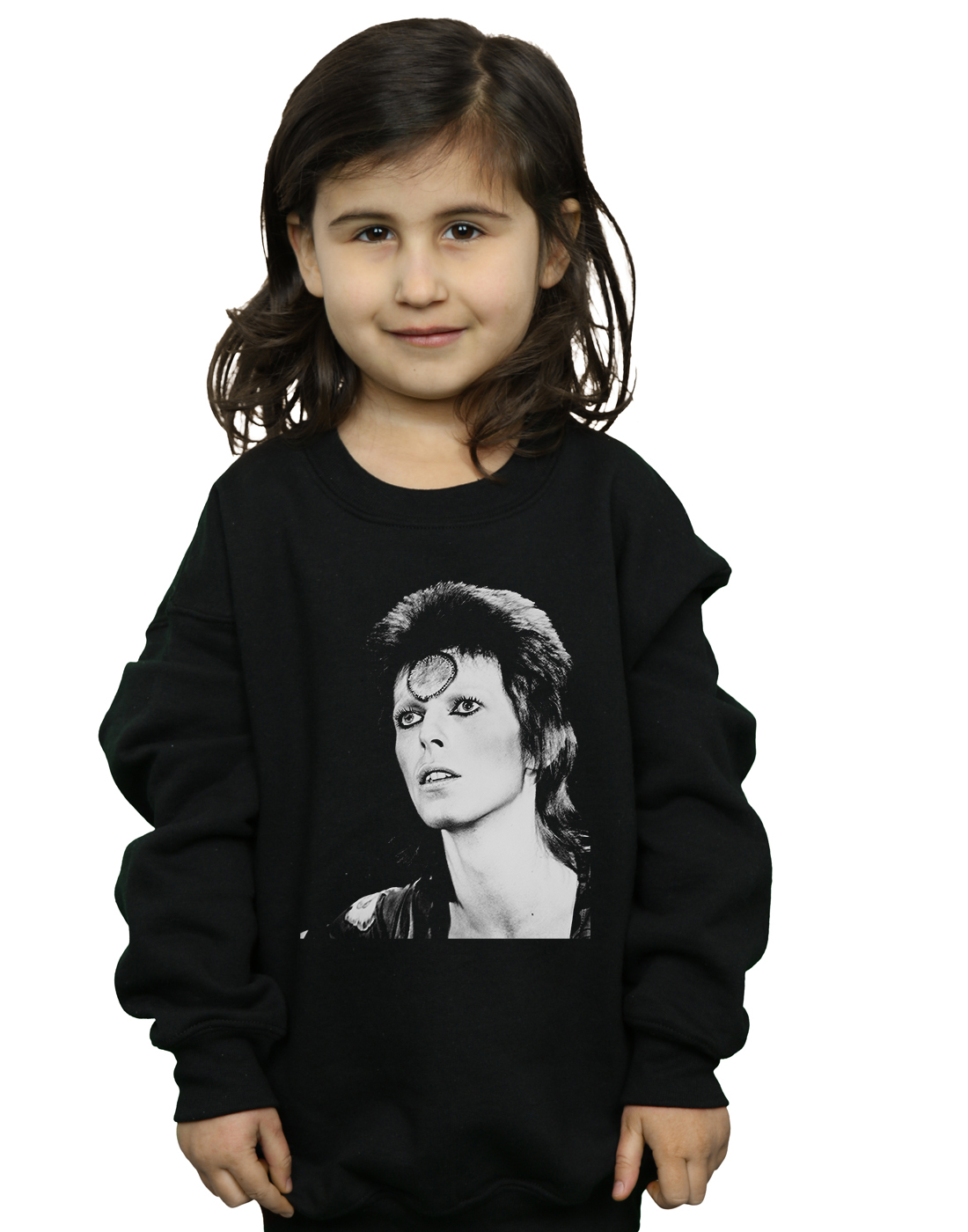 ABSOLUTECULT David Bowie Girls Ziggy Looking Sweatshirt