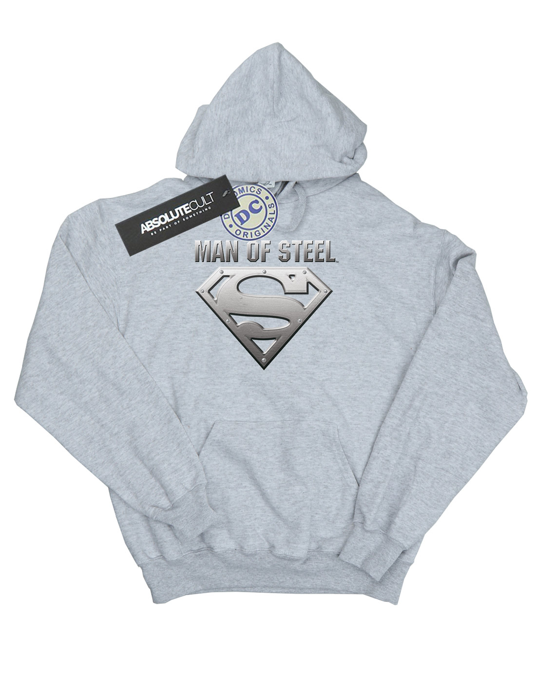 DC Comics Girls Superman Man Of Steel Shield Hoodie - Picture 11 of 13