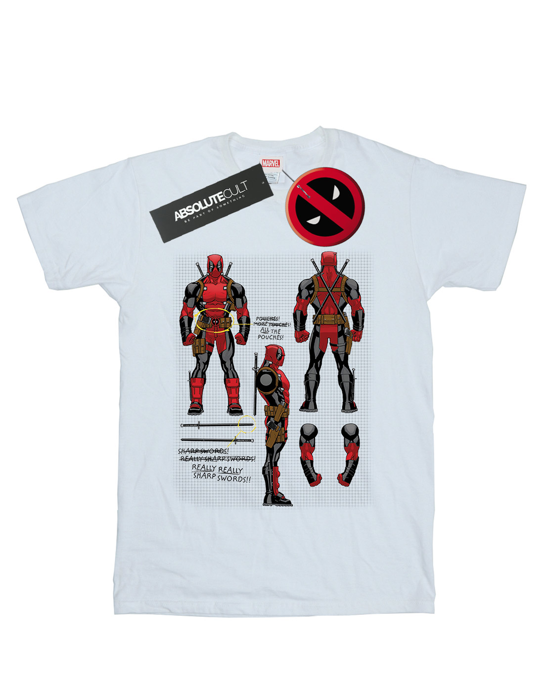 Marvel Bambini e ragazzi Deadpool Action Figure Plans Maglietta