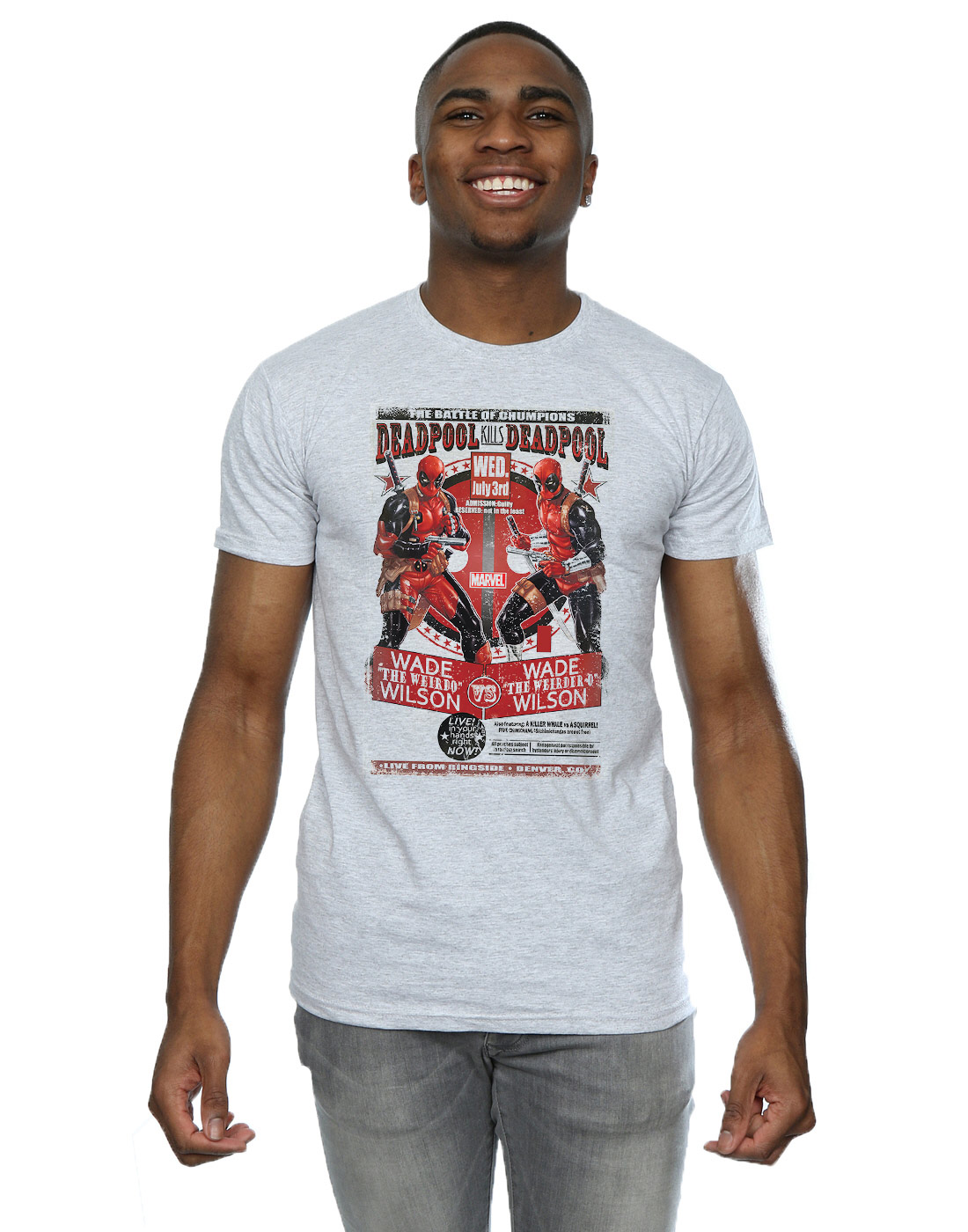 camiseta marvel hombre