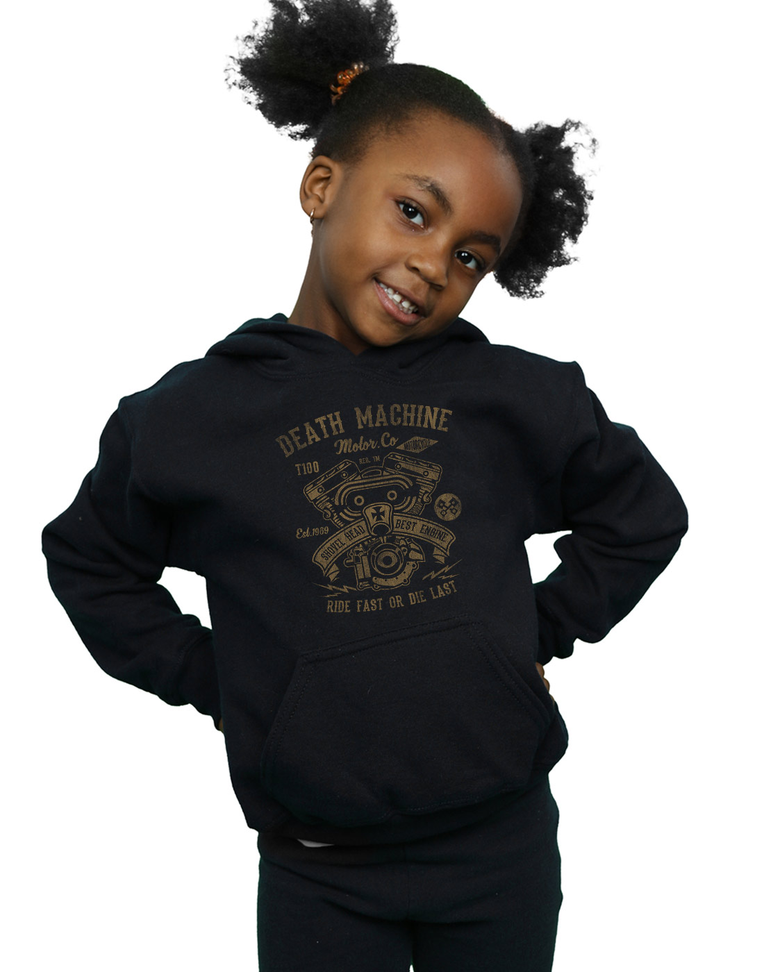 Drewbacca Girls Motor Racer Hoodie