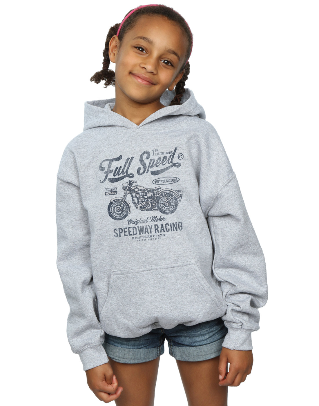 Drewbacca Girls Motor Racer Hoodie