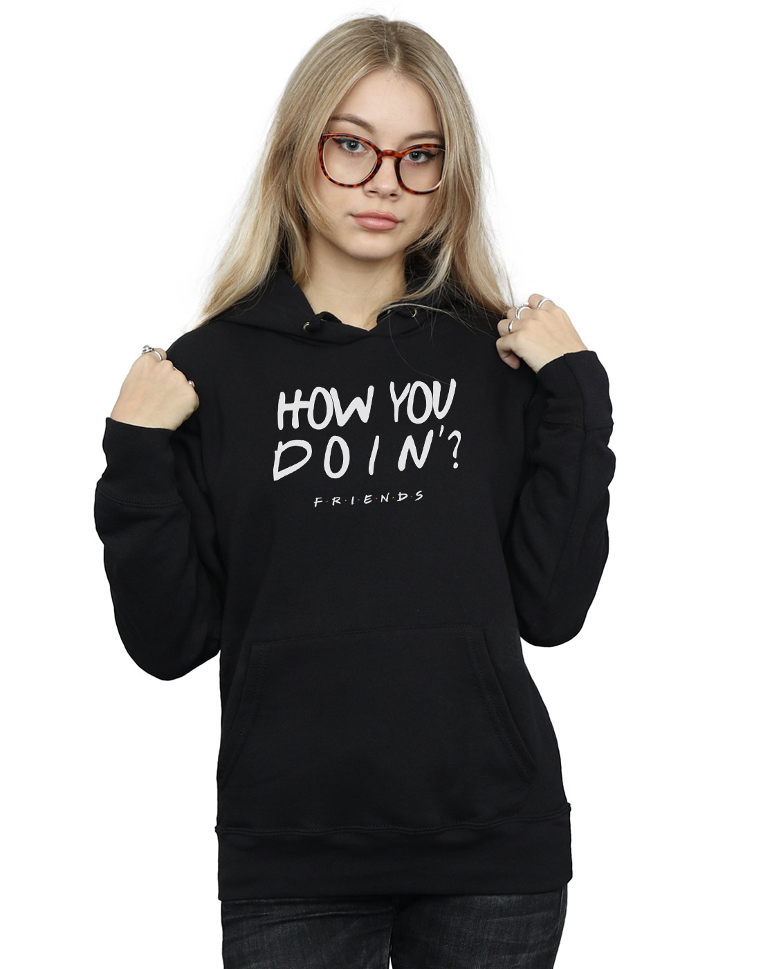 Hoodie Absolute Cult Friends Girls How You Doin Hoodie Absolute Cult Friends Girls How You Doin
