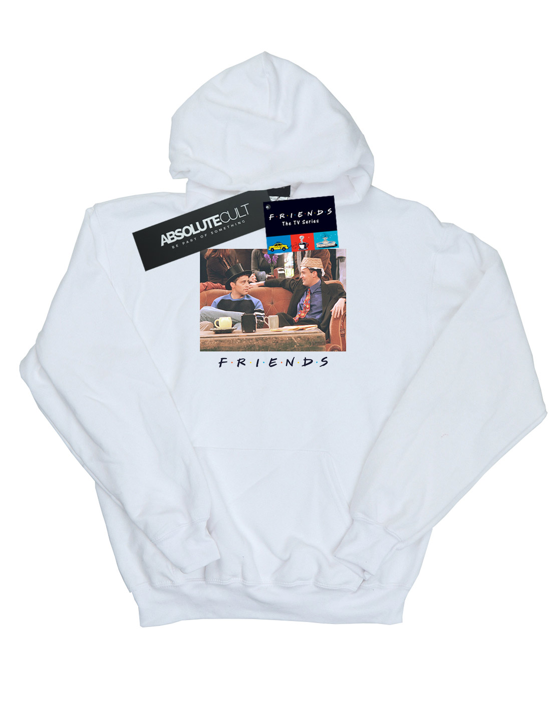 Absolute Cult Friends Girls Joey and Chandler Hats Hoodie