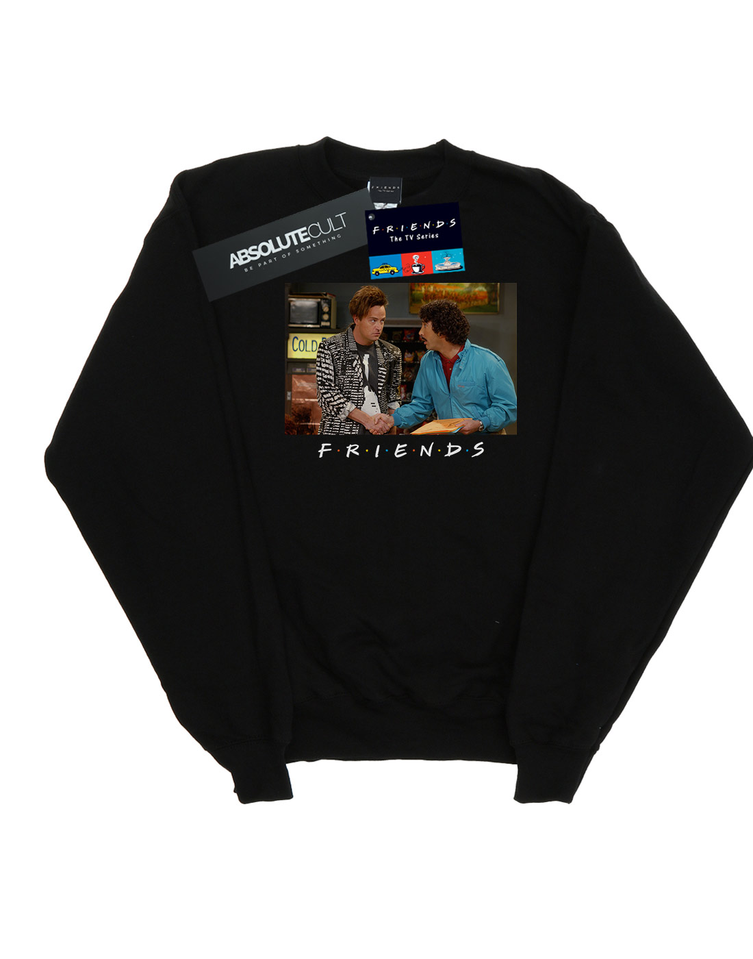 Absolute Cult Friends Girls 80s Ross and Chandler Sweatshirt