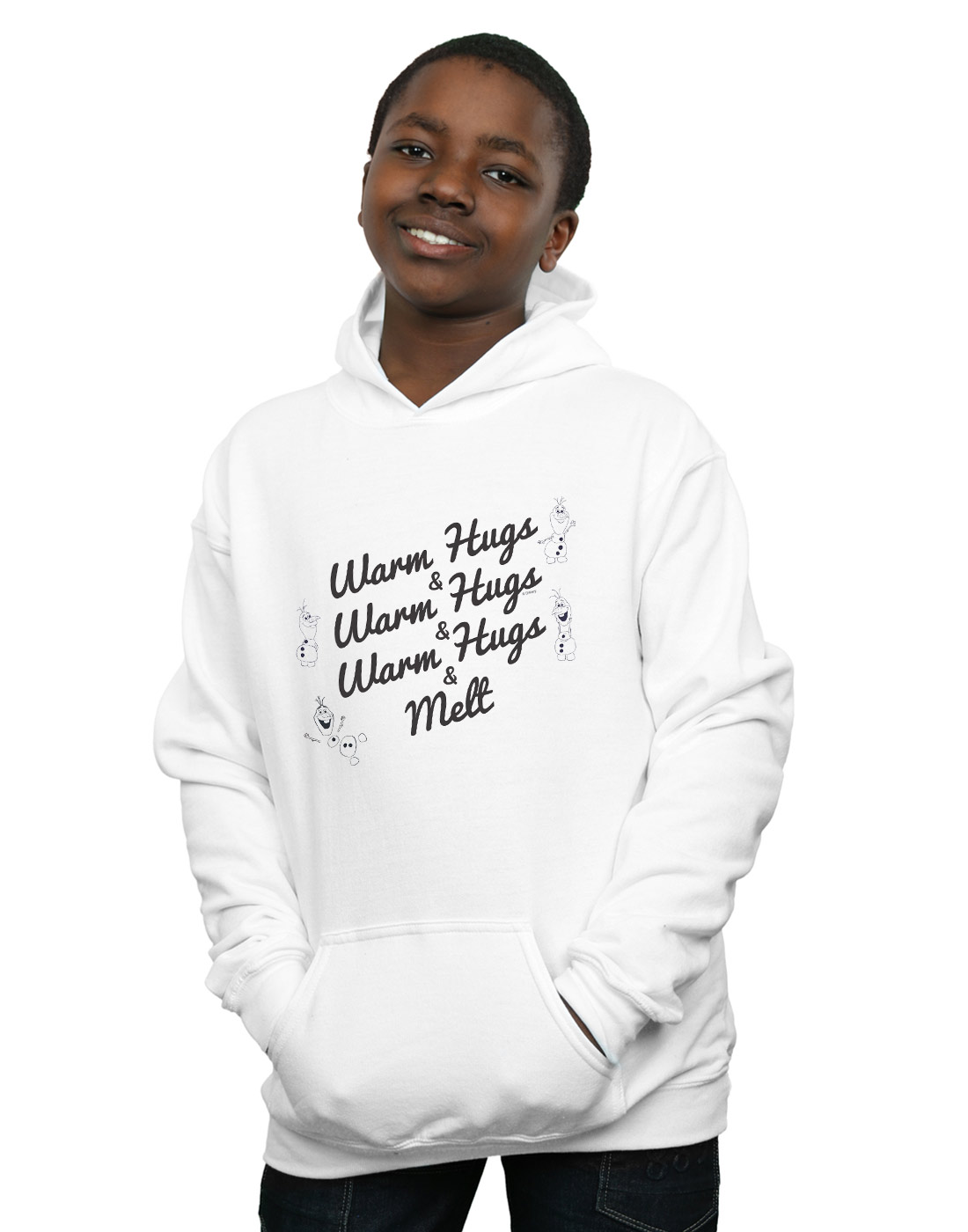 Disney Boys Frozen 2 Olaf Warm Hugs And Melt Hoodie - Picture 6 of 7
