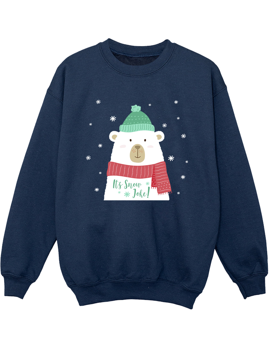Christmas Boys Polar Bear Snow Joke Sweatshirt - Picture 7 of 7