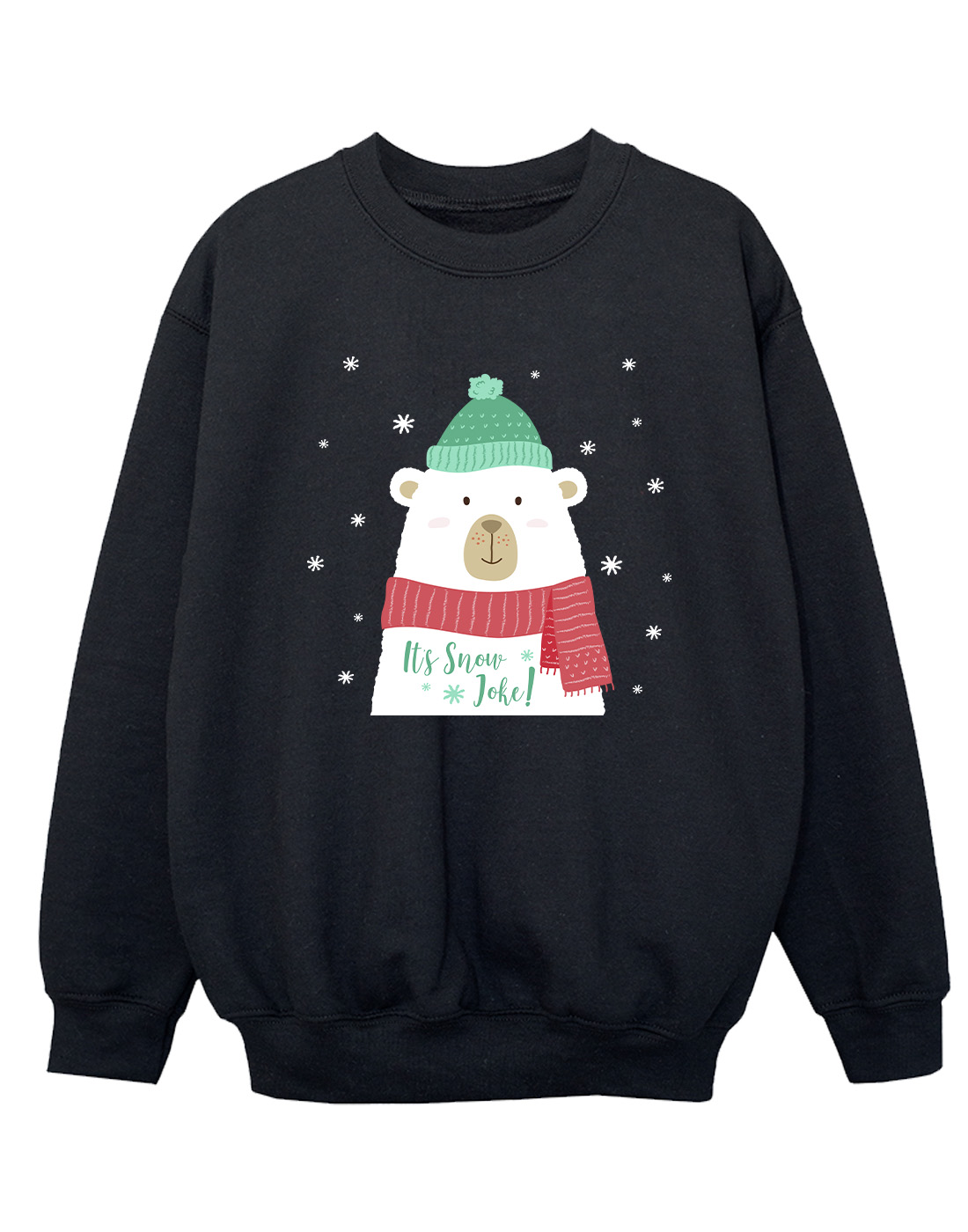 Christmas Boys Polar Bear Snow Joke Sweatshirt - Picture 5 of 7