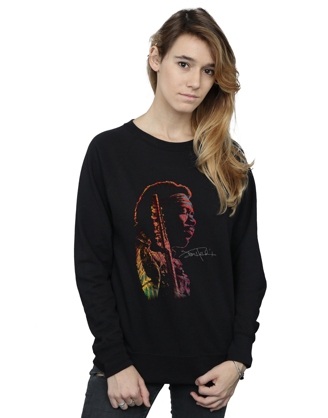 ABSOLUTECULT Jimi Hendrix Girls Train A Comin Sweatshirt
