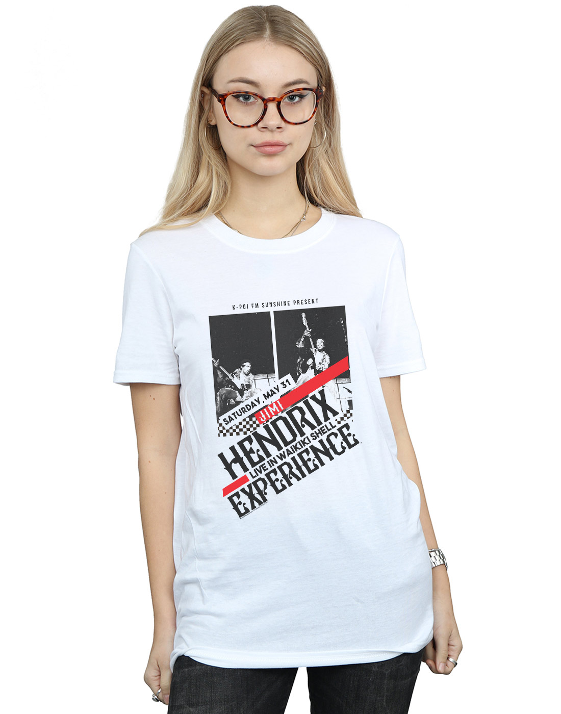 ABSOLUTECULT Jimi Hendrix Girls Smash Hits Sweatshirt
