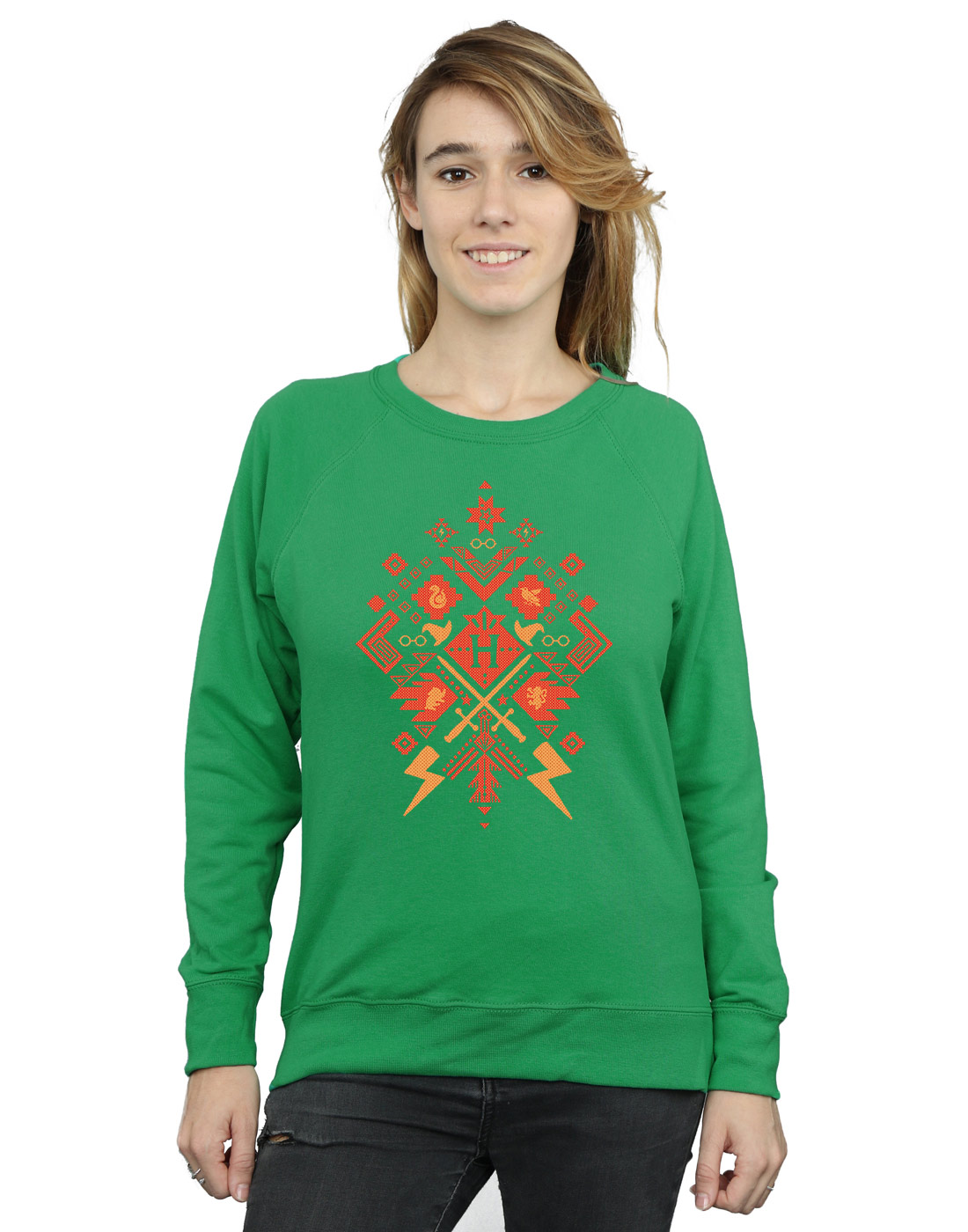 Christmas Fair Isle Felpa donna