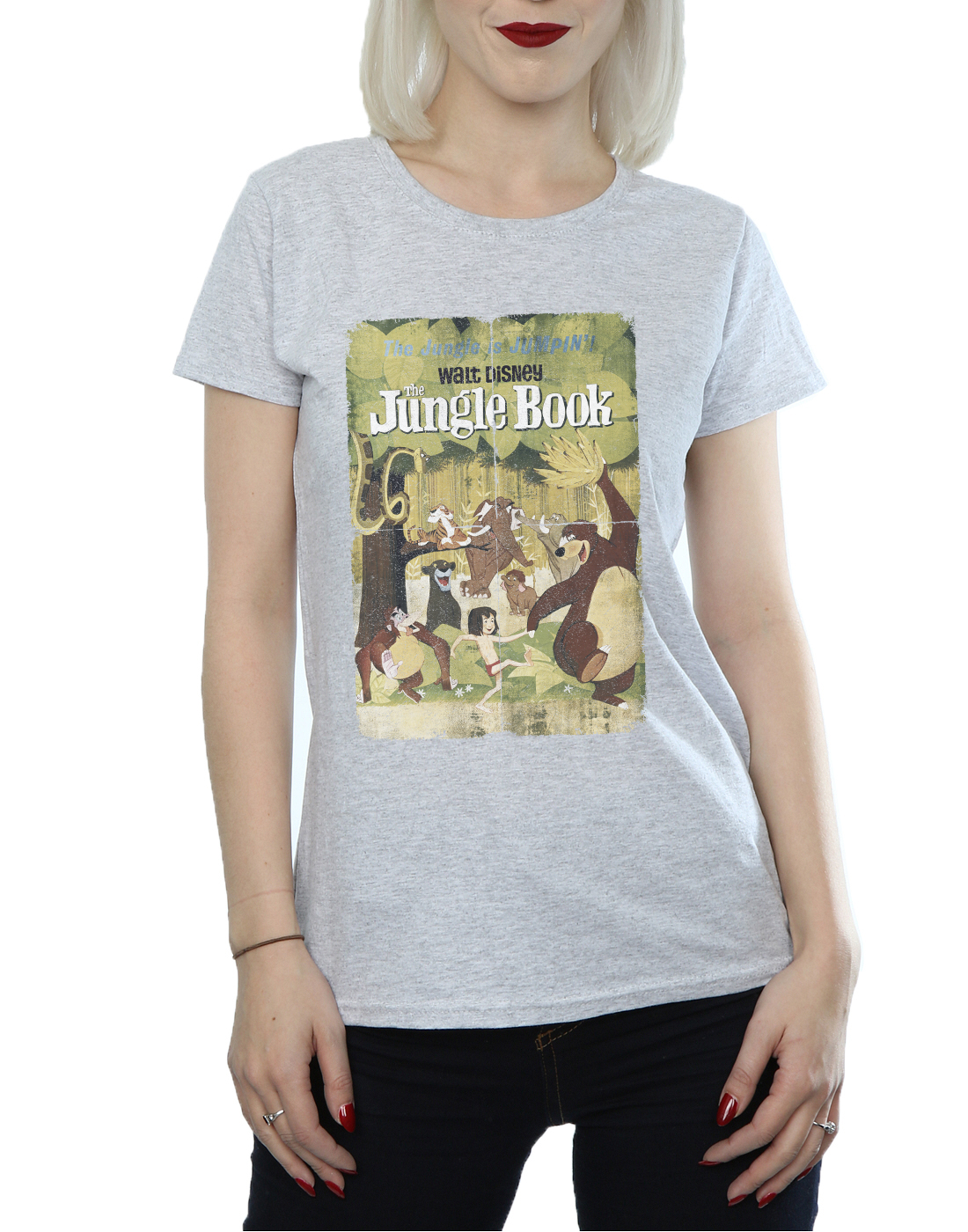 Disney Women's The Jungle Book Retro Poster T-Shirt - Picture 8 of 29