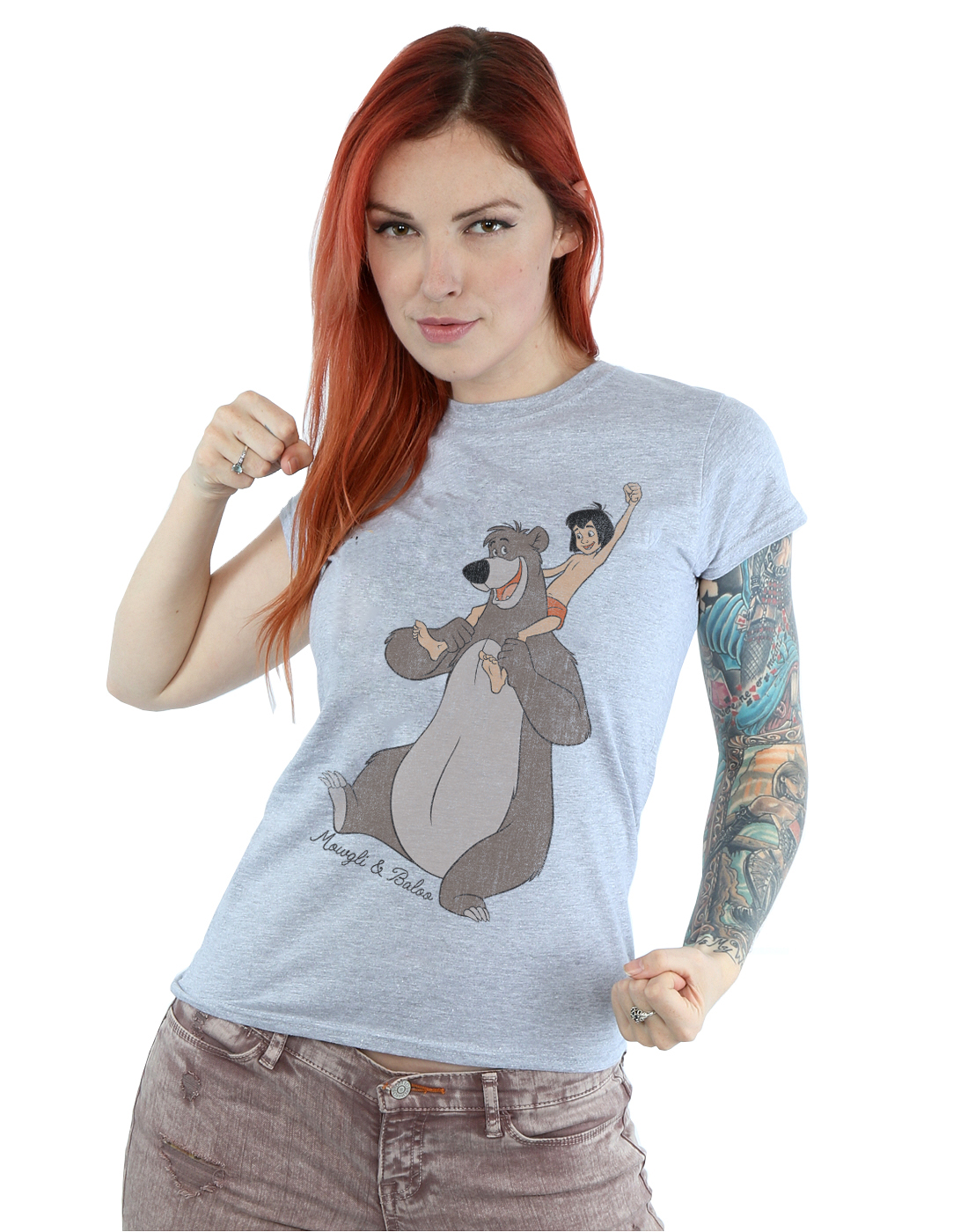 Disney Women's The Jungle Book Classic Mowgli And Baloo T-Shirt - Picture 9 of 17