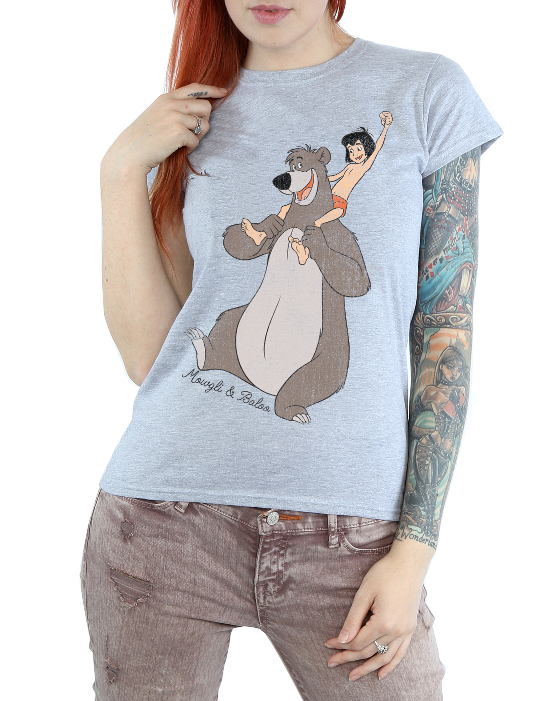 Disney Women's The Jungle Book Classic Mowgli And Baloo T-Shirt - Picture 8 of 17
