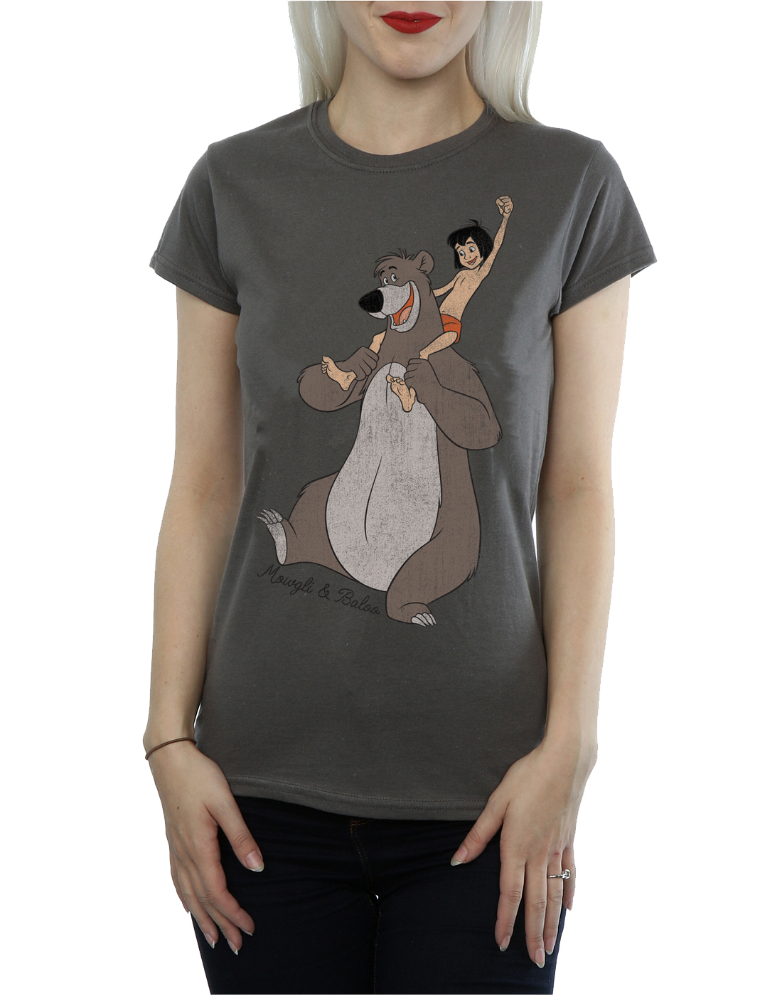 Disney Women's The Jungle Book Classic Mowgli And Baloo T-Shirt - Picture 12 of 17