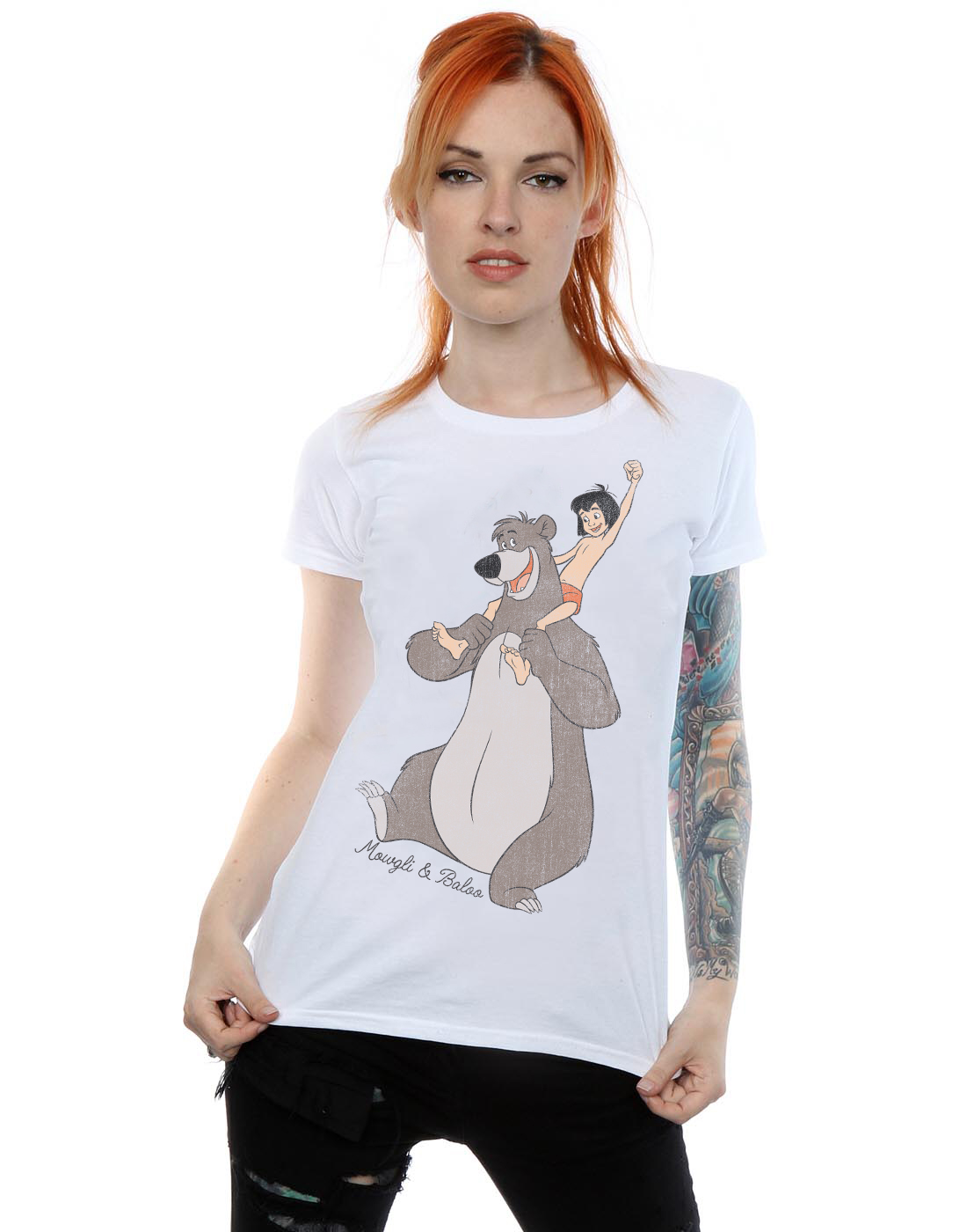 Disney Women's The Jungle Book Classic Mowgli And Baloo T-Shirt - Picture 17 of 17