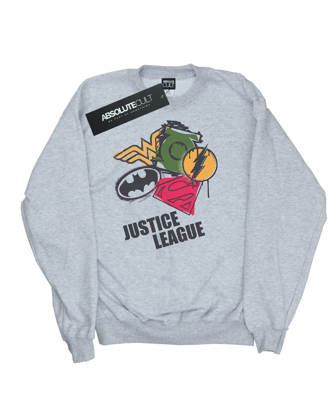 DC Comics Jungen Justice League Spray Logos Sweatshirt - Bild 7 von 7