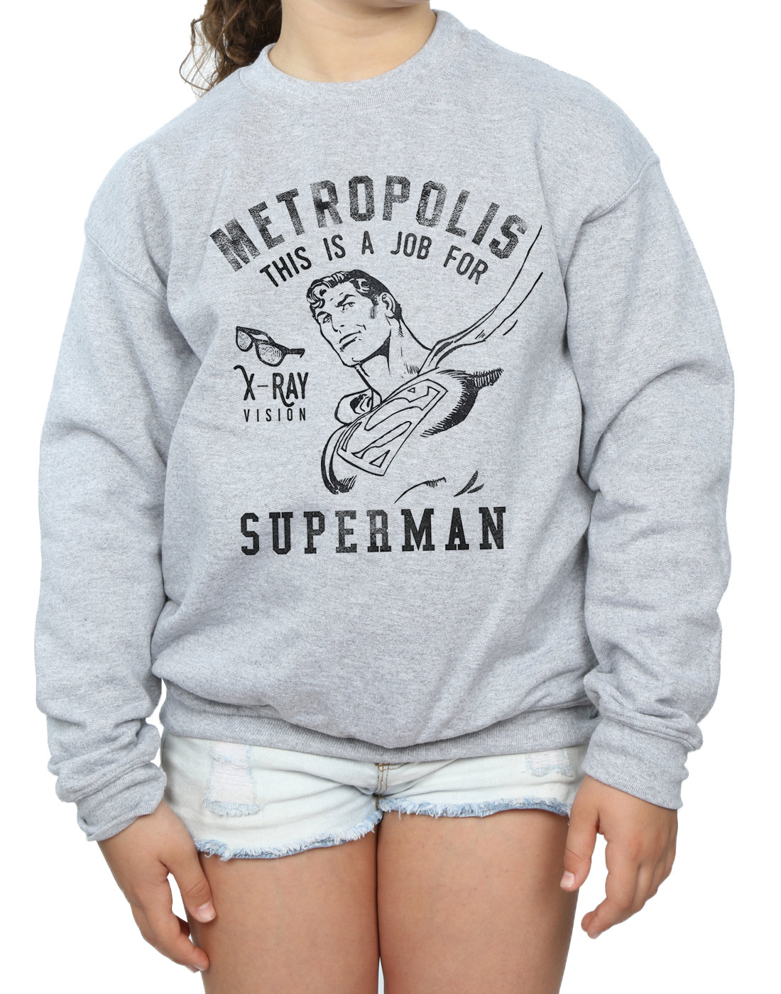 DC Comics Girls Superman X-Ray Sweatshirt - Picture 8 of 21